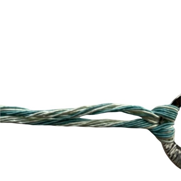 Lia Sophia Green Enamel Silver Tone Round Pendant with String Chain - Picture 8 of 10